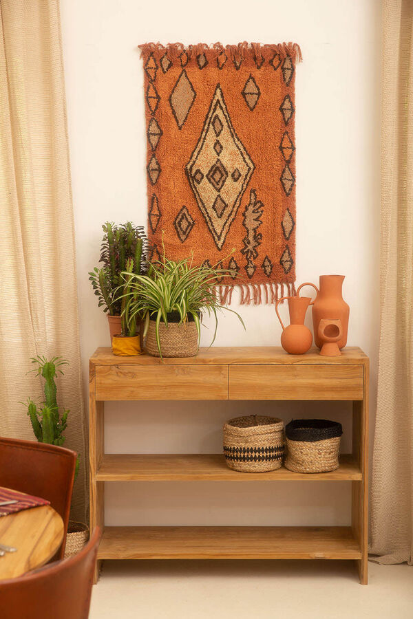 Calma House Ural schwarzer Jute Schwarz