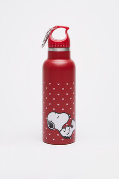 Womensecret Snoopy water bottle with easy-grip cap red