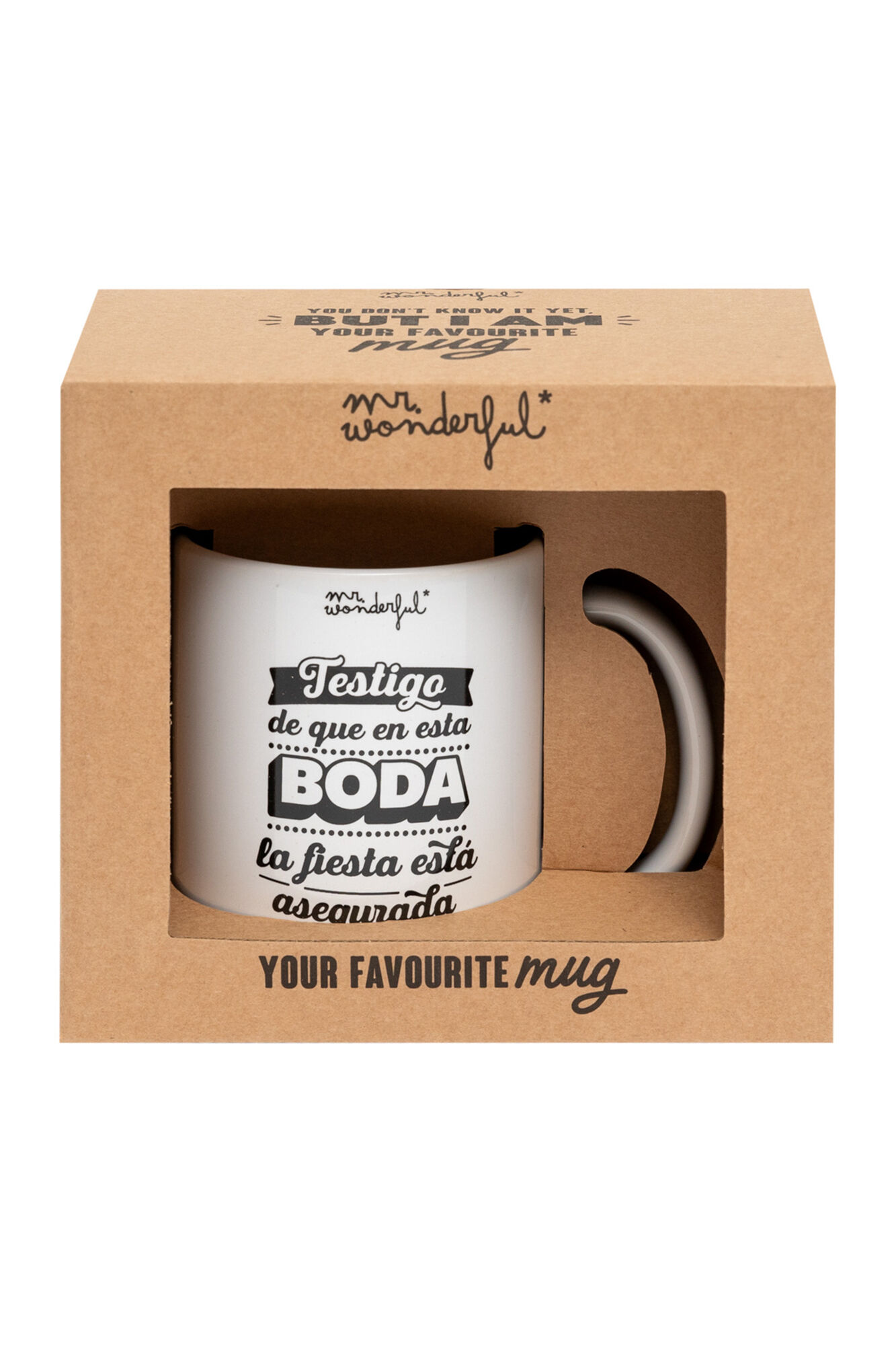 Mr. Wonderful Taza Iconic - Testigo de que en esta boda la fiesta est&aacute; asegurada