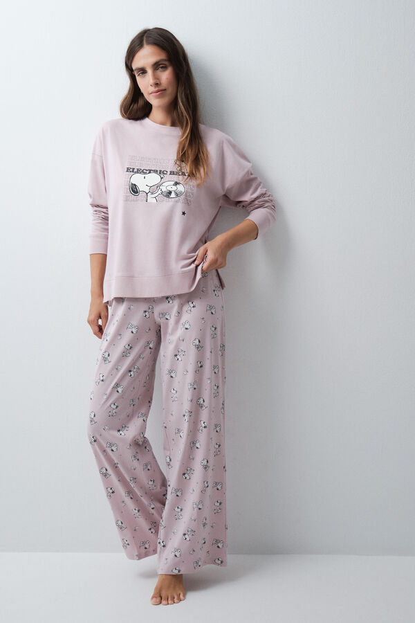 Women'secret Pink cotton long pyjamas Snoopy pink