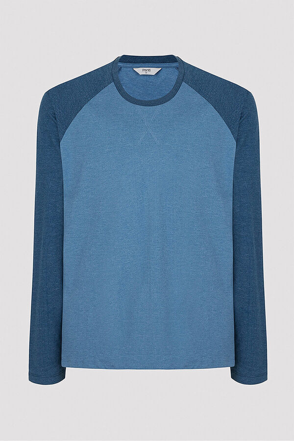 Penti Pijama largo hombre azul grey