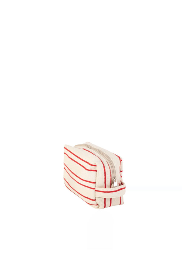 Kbas Trousse de toilette en toile rouge
