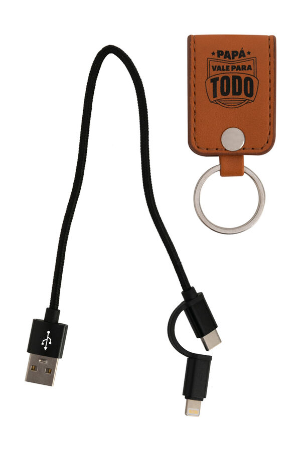 Womensecret Key ring with mobile charger - Papá vale para todo (Daddy, you take care of everything) S uzorkom
