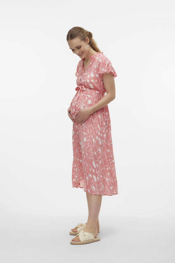 Womensecret Maternity and nursing midi dress  rózsaszín
