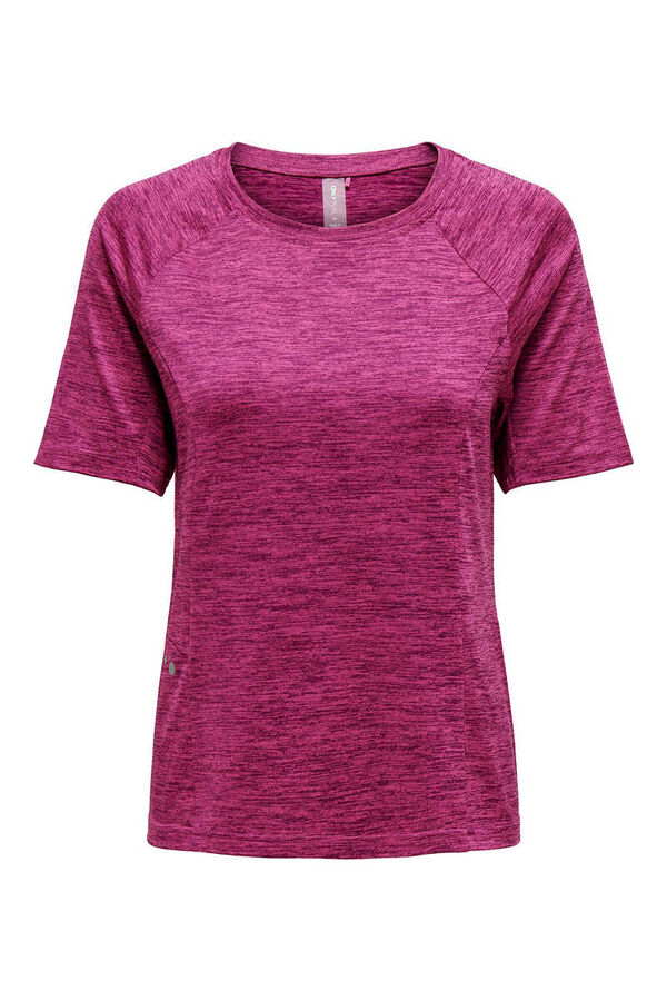 Womensecret T-shirt manga curta desportiva slim fit rosa