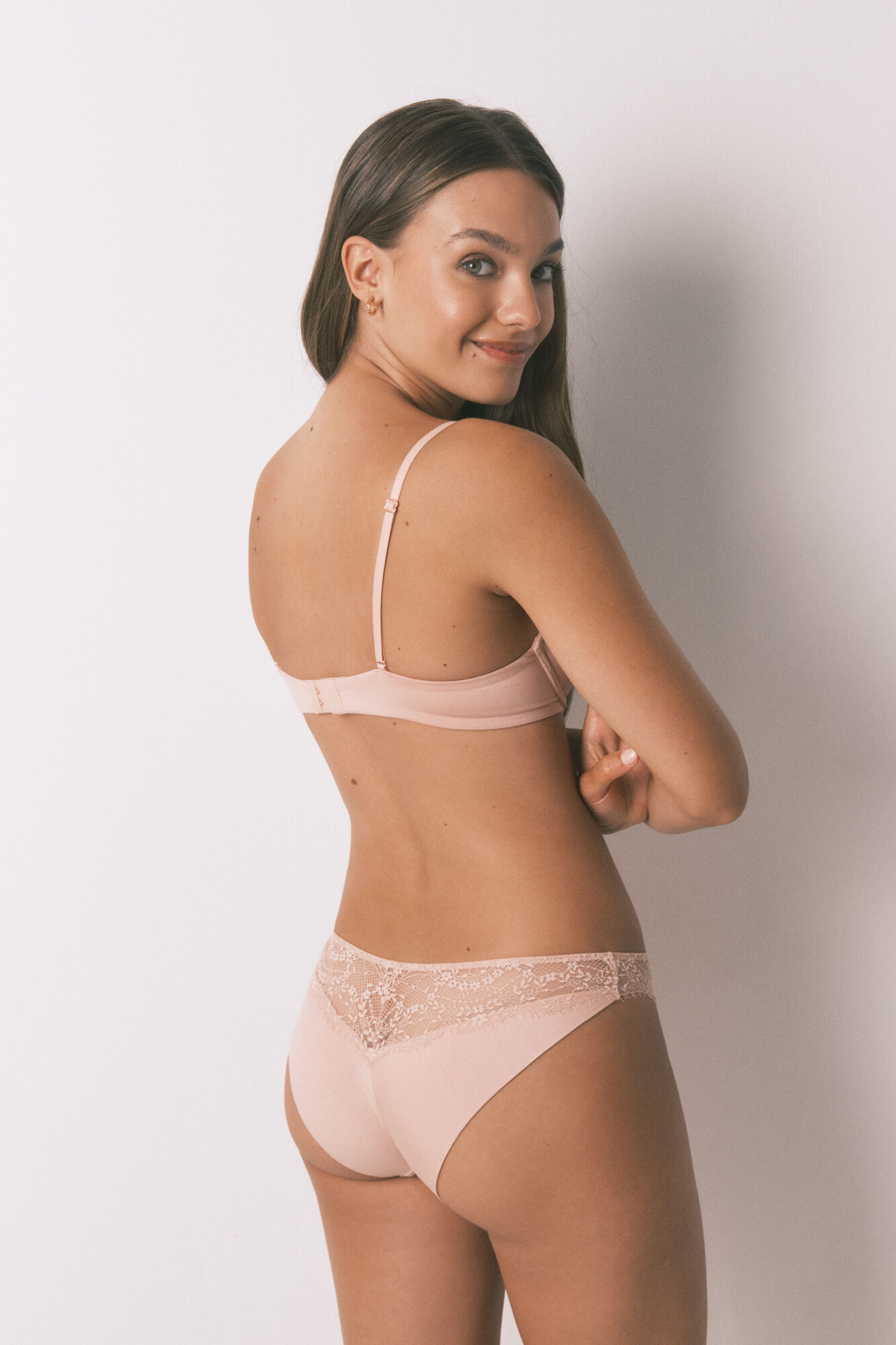 Women'secret Classic pink lace panty