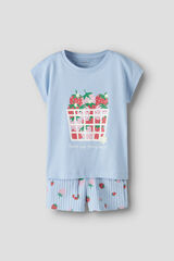 Name it T-shirt and short set blue