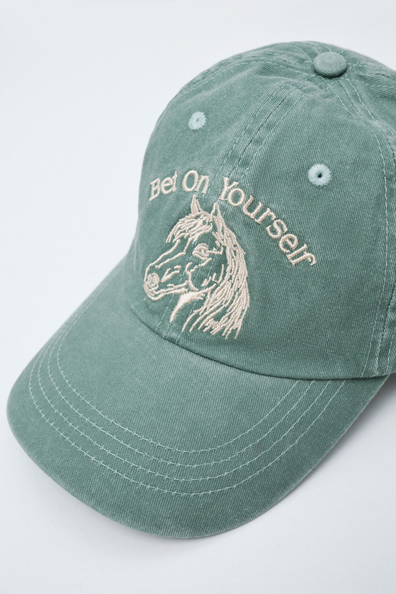 Women'secret Green cotton horse cap