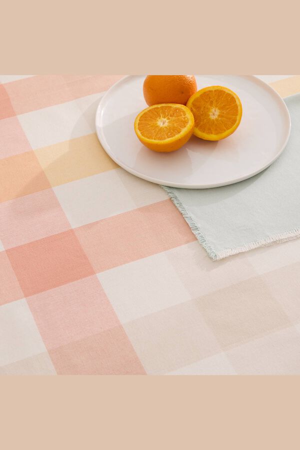 Textura Karierter schmutzabweisender mantel mit Print