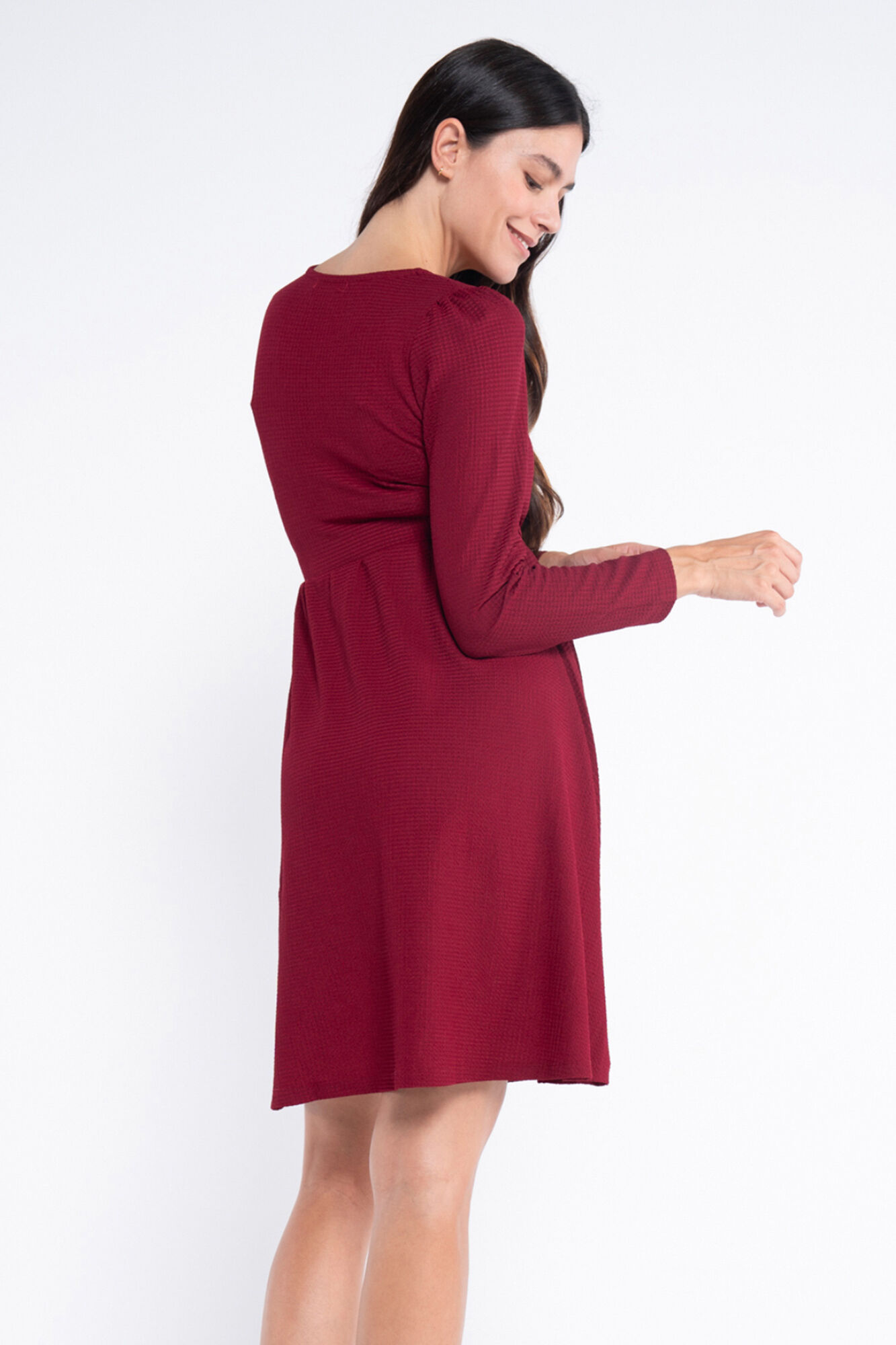 Ohma! Vestido de lactancia con escote cruzado