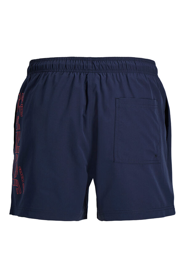 Jack & Jones Contrast logo detail swimwear blue