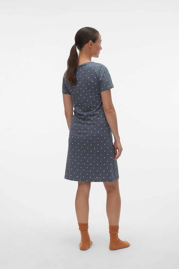 Mamalicious Maternity and breastfeeding nightgown grey