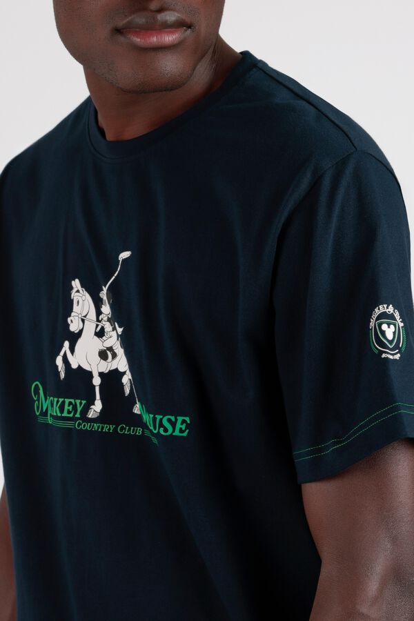 Admas Pijama corto Polo Mickey Mouse rayas azul