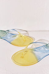 Women'secret Green transparent sandals green