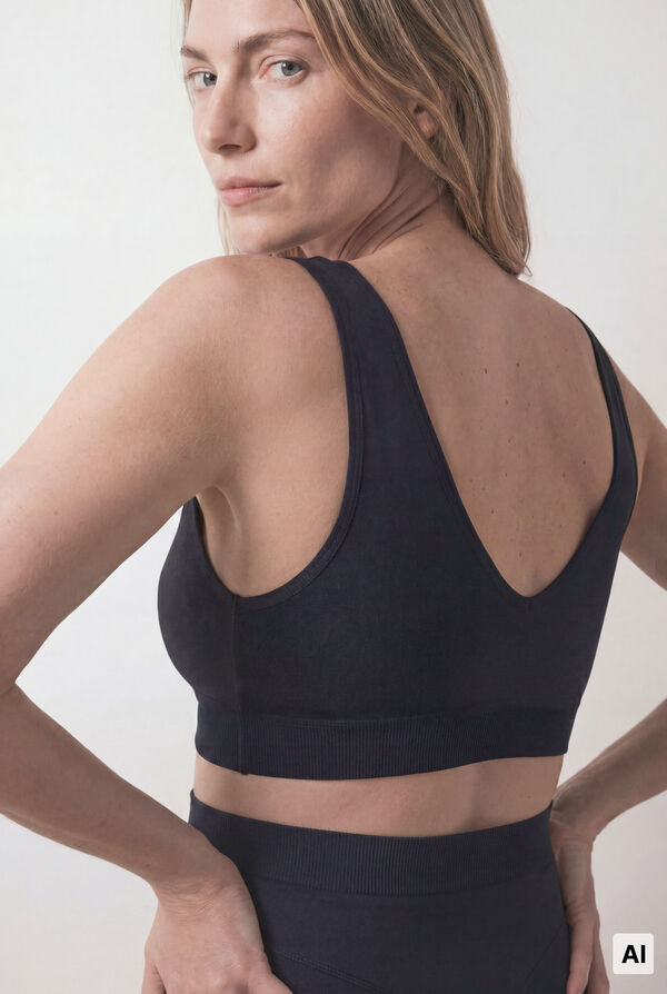 Women'secret Black halterneck maternity bra FANTASTIC black