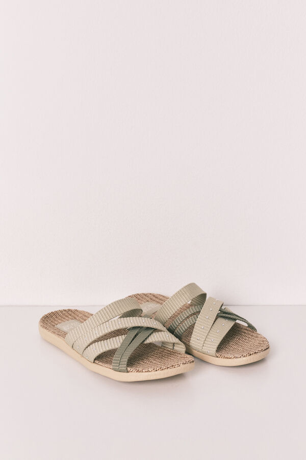 Women'secret Zelene sandale sa kai&scaron;evima Kaki