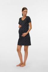 Mamalicious Camis&oacute;n de manga corta maternity y lactancia negro