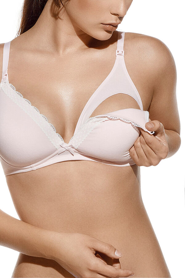Selene breastfeeding bra non-wired pink
