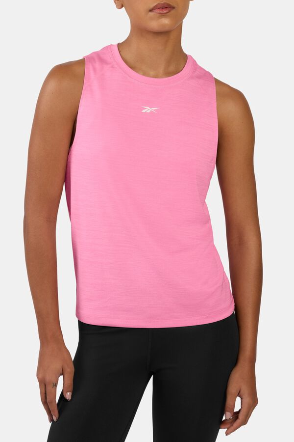 Reebok T-shirt sans manches d'entra&icirc;nement rose