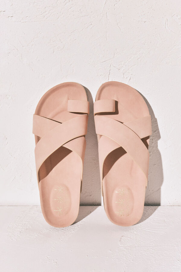 Women'secret Sand&aacute;lia bio de tiras cruzadas rosa rosa