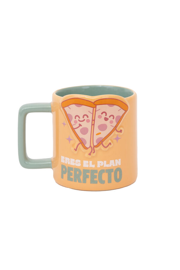 Mr. Wonderful 3D Pizza Mug - You're the perfect plan printed