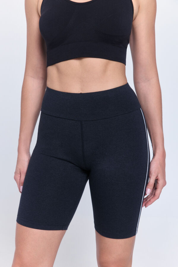 Only Play Radler-Leggings mit Paspelierung Schwarz