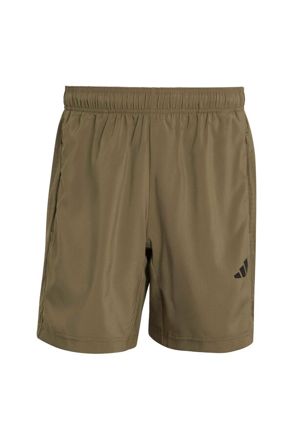 Adidas Pantal&oacute;n corto t&eacute;cnico logo marr&oacute;n