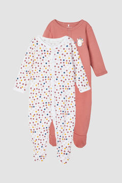 Womensecret Pack de 2 pijamas 1 pieza bebé rosa