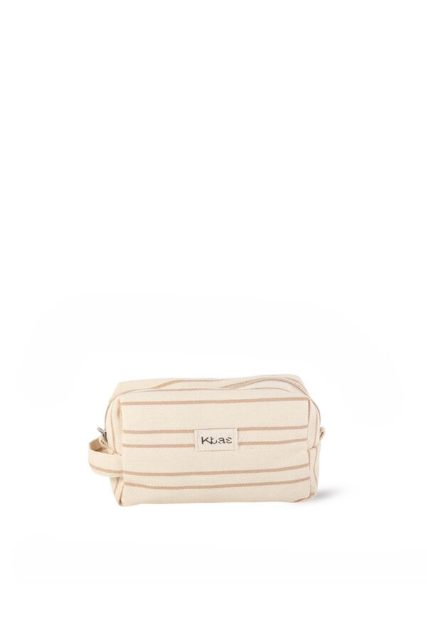 Kbas Trousse de toilette en toile marron