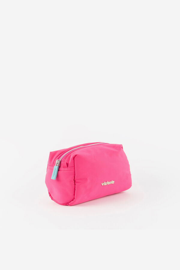 Victoria Neceser nylon cremallera fucsia