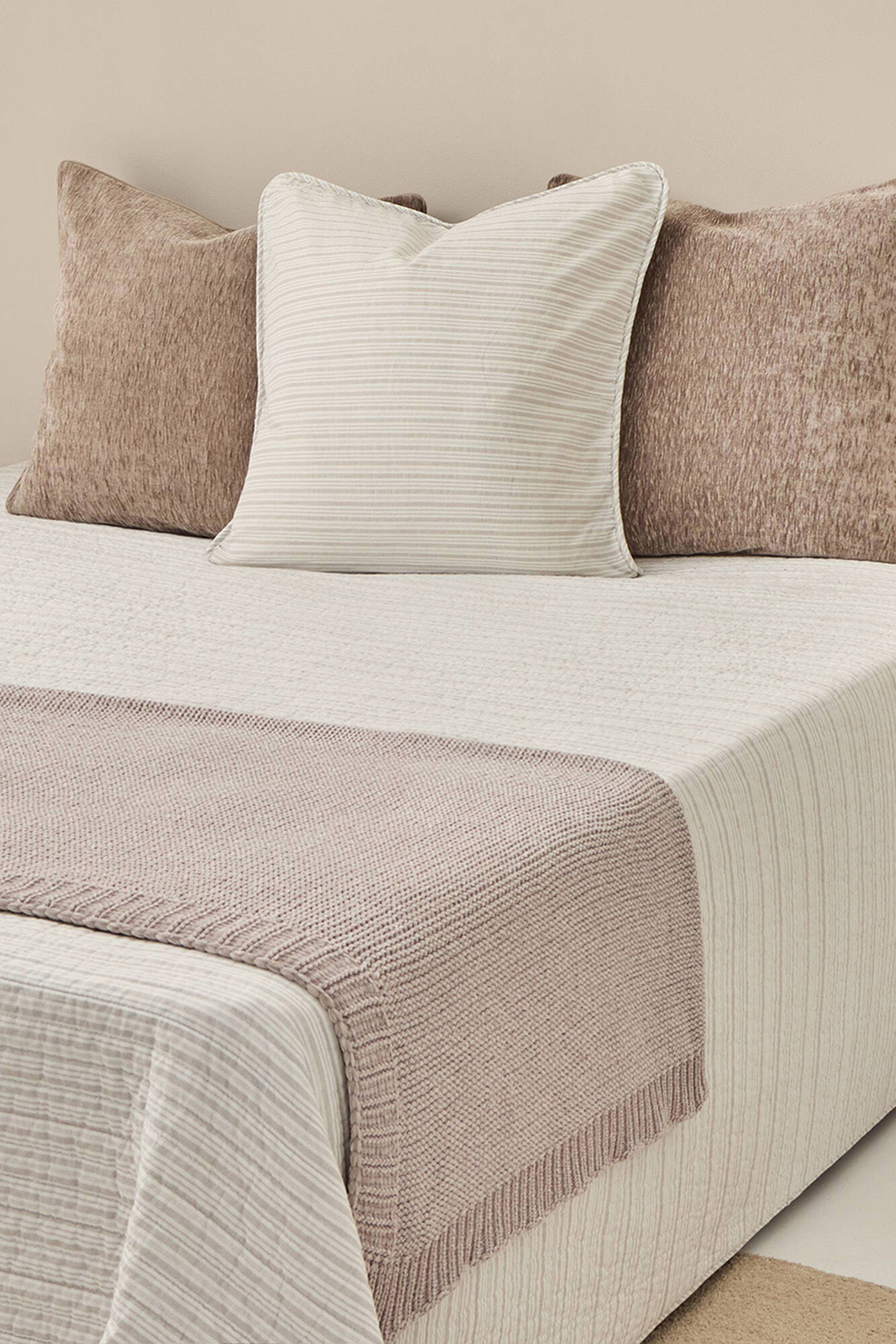 Textura Streifen Tagesdecke