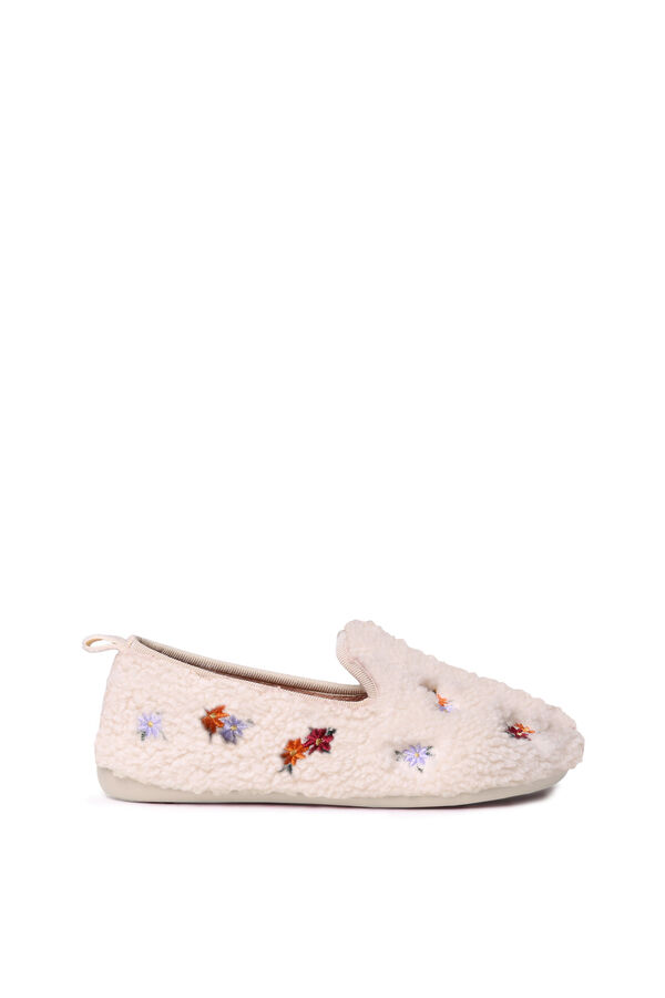 Toni Pons Zapatilla de casa borrego&nbsp; blanco