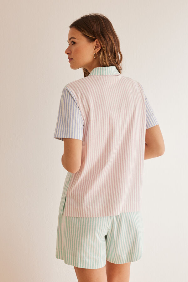 Womensecret Pijama camiseiro 100% algodão multicolor estampado