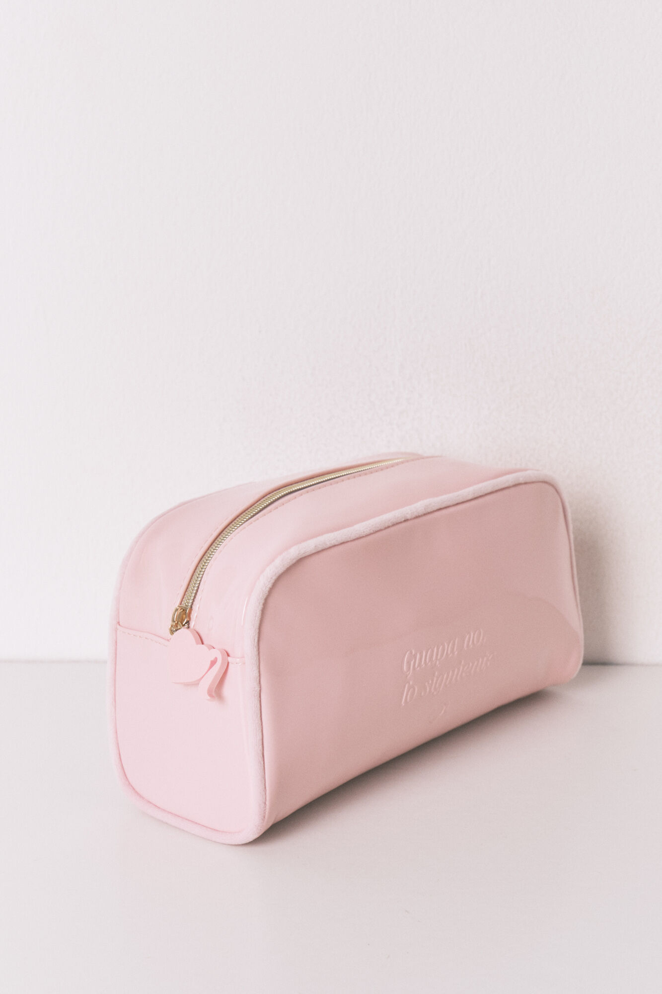 Women'secret Grande trousse de toilette en cuir trousse de toilette rose