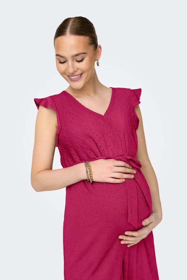 Only Maternity Maternity long jumpsuit pink