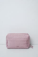 Women'secret Trousse de toilette portefeuille grande matelass&eacute;e rose rose