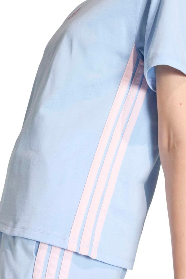 Adidas Camiseta casual 3 bandas Essentials estampado