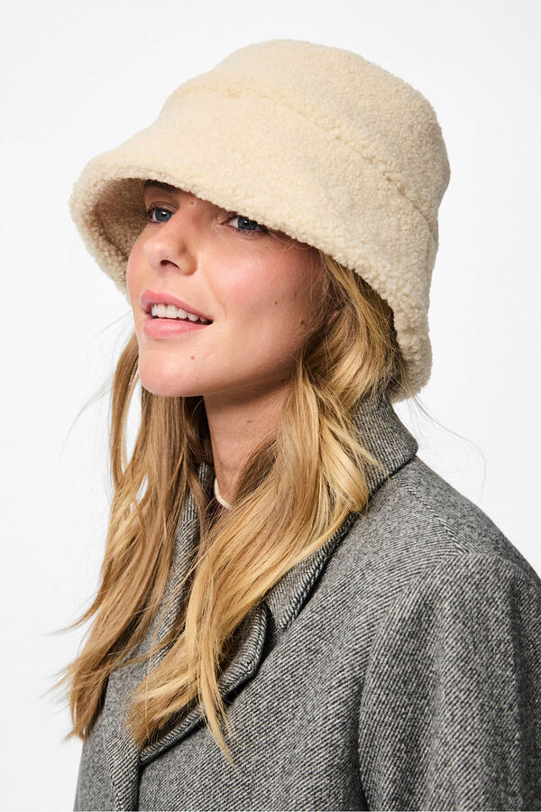 Pieces Teddy Bucket Grau