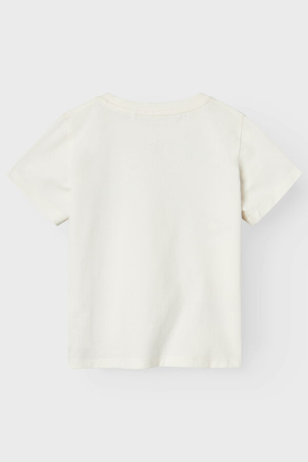 Womensecret Boys' short-sleeved Surf T-shirt blanc