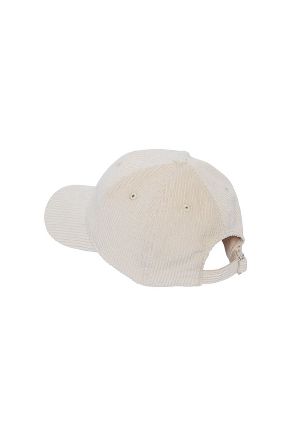 Womensecret Corduroy cap with curved visor. nude