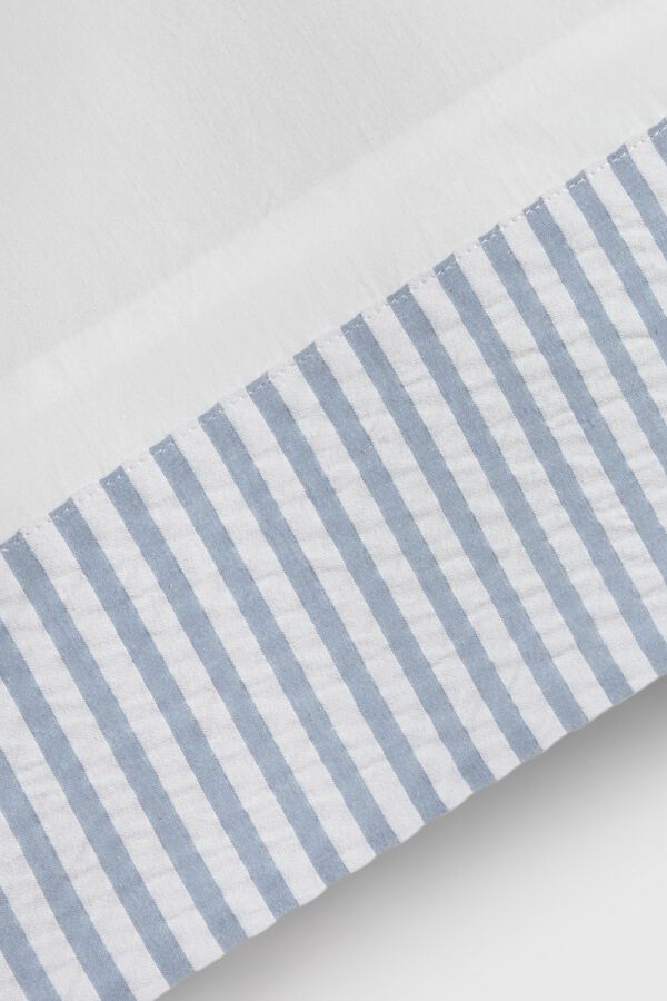 Textura Striped seersucker pillow case printed