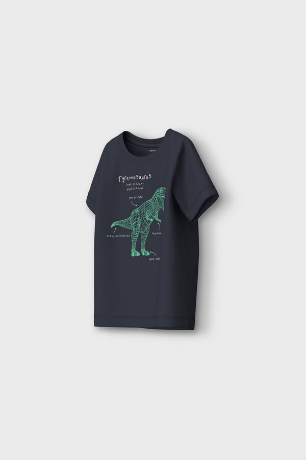 Womensecret Boy's dinosaur t-shirt bleu