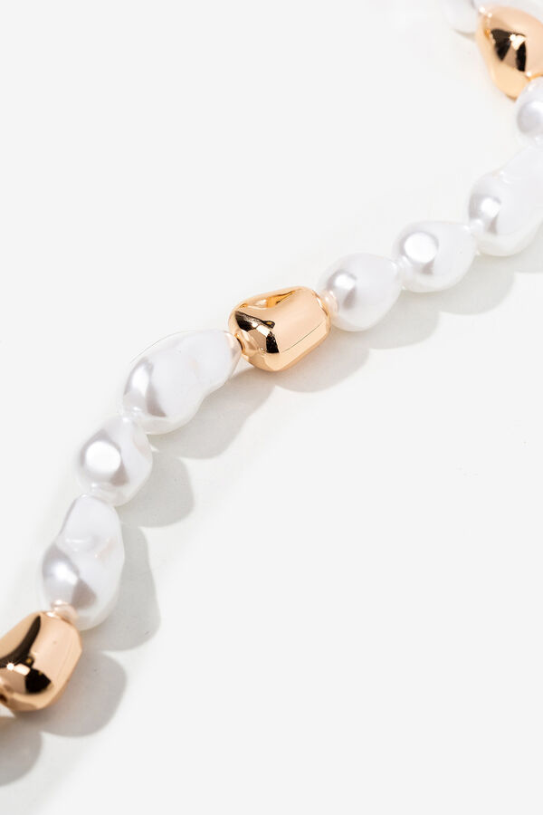 Vilanova Collar de Mostacillas Efecto Perla amarillo