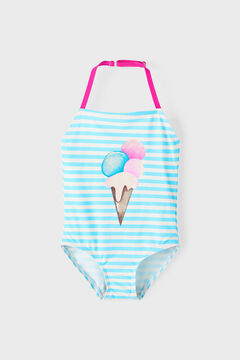 Womensecret Badeanzug für Mädchen mit Streifen mit Print