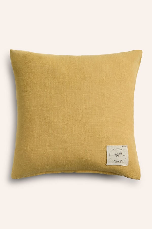 Womensecret Gavema mustard cushion cover imprimé