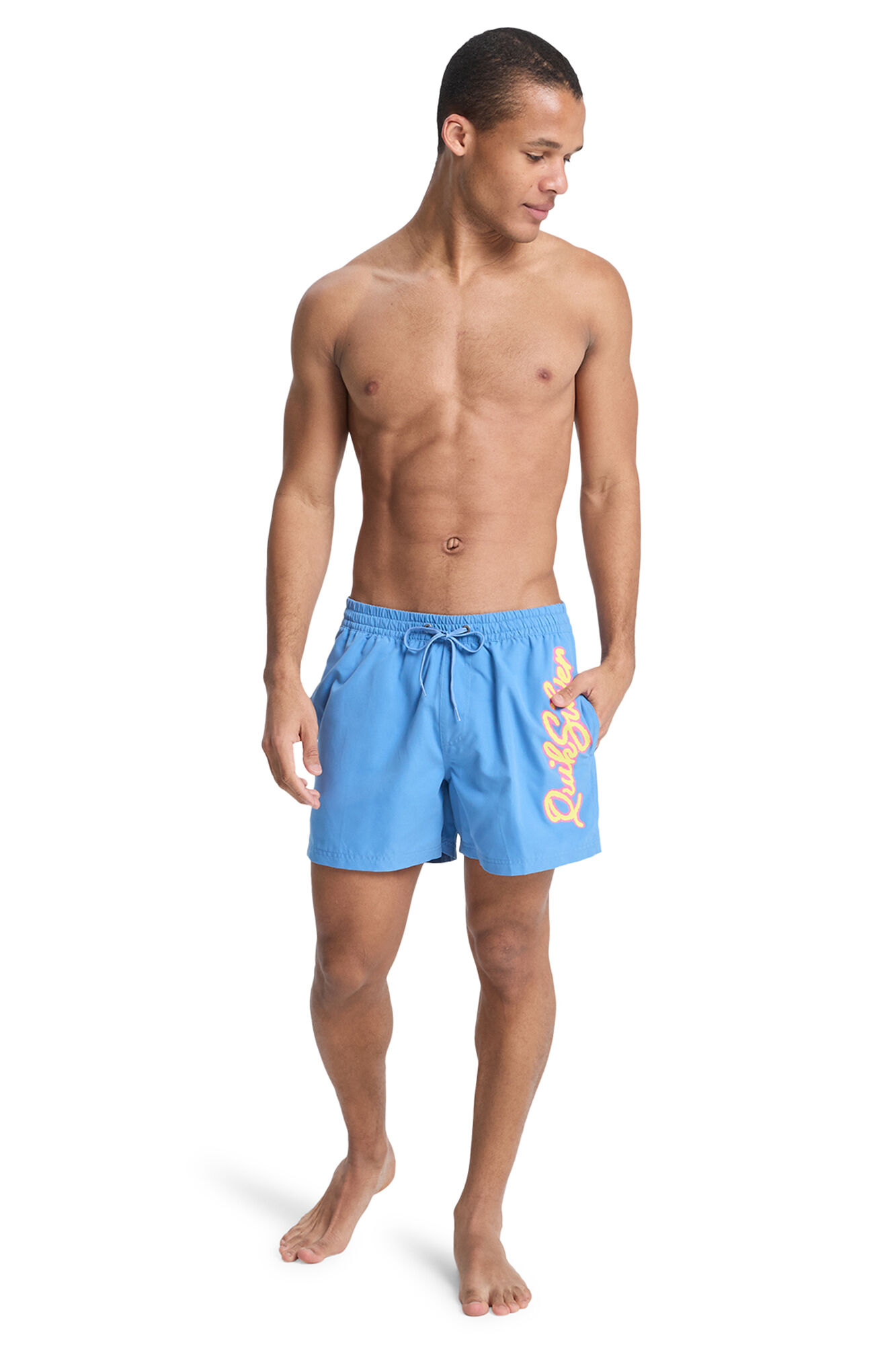 Quiksilver Einfarbiger Badeanzug mit seitlichem Logo