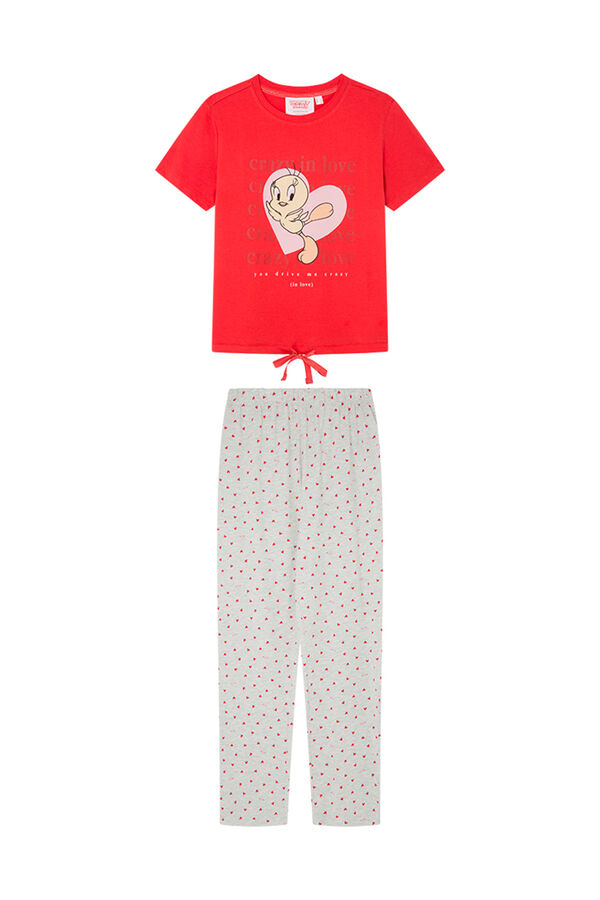 Womensecret Pyjama 100 % coton Titi rouge