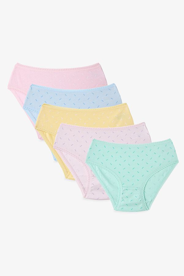 Penti Lot de 5 culottes classiques pastel imprim&eacute;