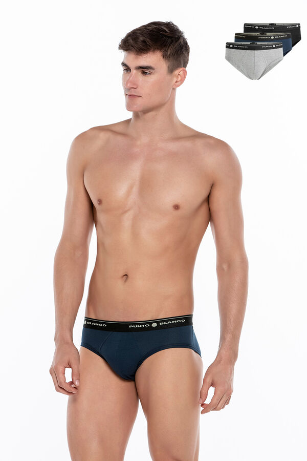 Punto Blanco Pack de 3 slips algod&oacute;n estampado