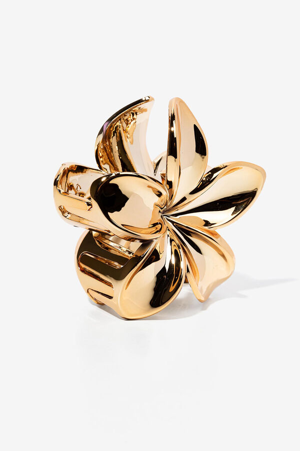 Vilanova Metallic Flower Hair Clip printed